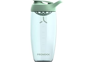 Promixx Pursuit Protein Shaker Bottle - Premium Shaker for Protein Shakes - Lifetime Durability, Leakproof, Odourless - 700ml / 24oz (Seagrass Green)