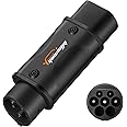 GUWIEYG EV Type2 to Type1 Adapter, MAX 32A, 250V AC, IEC 62196 to SAE J1772 Electric Vehicle Adapter, Suitable for J1772 EVs Charger Connector