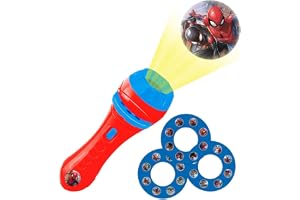Lexibook Spider-Man Projektor & Ficklampa, 3+ år, Bruksanvisning, Plast, 24 Bilder, Berättelseskapande, 11,5x3,7x3,7 cm, Unisex Barn