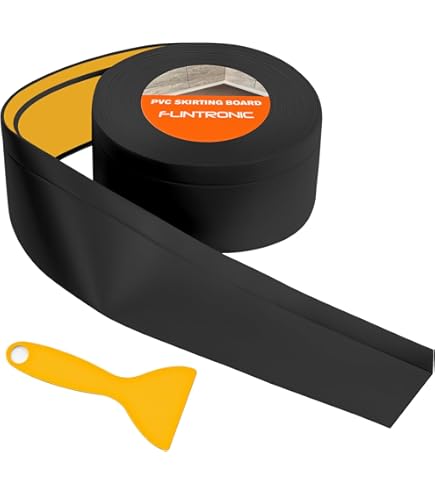 NZZVNZ 6 m zachte plint zelfklevend, 50 x 20 mm PVC plint flexibele kniklijst voor keuken en badkamer (wit