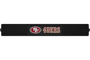 FANMATS - 13997 NFL San Francisco 49ers Vinyl Drink Mat 3.25"x24", Black