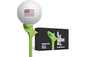 FLIGHTPATH Premium Golf Tees - Durable Plastic Golf Tees Designed to Enhance Golf Shot Distance & Precision - Robotically Tested to Reduce Ball Spin - USGA Approved Golf Equipment