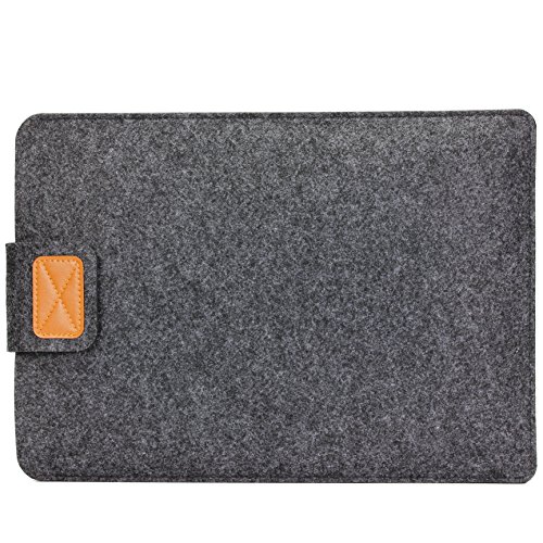Original Urcover® 13,3 Zoll FILZ Laptop Tasche und Tablet Hülle passend für Ihr iPad, Lenovo Tablet, Samsung Tab, Netbook und viele weitere mobile Endgeräte [deutscher Fachhandel] Dunkel Grau - 4