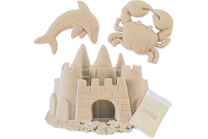 KOKOBOX Kinetischer Sand Nachfüllpack Refill Kinder 940g+Sandbox/Sandkasten Bunter Magic Sand Kinder Magischer Sand Zaubersand Spielsand Kinetischer Sand Junges Mädchen Sandknet Kinder ab 3 4 5 6 Jahre-Braun