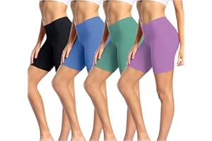 wirarpa Leggings Corti Pantaloncini Sottogonna Donna Cotone Shorts Pacco da 4