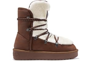 D.Franklin - Bottes Australiennes d'Hiver pour Femme avec Doublure en Fourrure - Nordic Trk