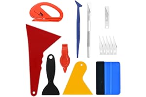 IRUNFAST 13 PCS Vinyl Wrap Tools, Professional Vinyl Wrap for Cars, Window Film Kit, Vinyl Squeegee Tool for Car Vinyl Wrapping, Car Film, Glass Film, Furniture Film, Advertising Film