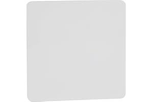 Schneider Electric Ultimate Screwless Flat Plate - Single Blank Plate, GU8410PW, Painted White