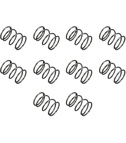 Molle A Compressione 10pz - Acciaio, 1.2mm Diametro, 20mm OD, 35mm Lunghezza