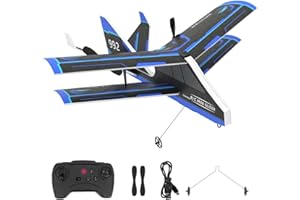 Ushining Avion Télécommandé, 2,4 GHz Avion RC Rechargeable avec Gyroscope Intégré, Matériau Léger et Durable, Facile à Piloter, Avion RC pour Enfants, Cadeau pour Garçons et Filles de 8 à 14 Ans (992)