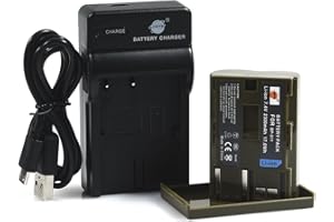 DSTE BP-511 Li-Ionen Batterie und Micro USB Ladegerät Anzug kompatibel mit Canon BP-511 BP-511A