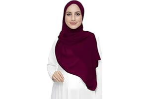 Lina & Lily Damen Muslim Premium Chiffon Hijab Kopftuch Schal aus Leicht Stoff