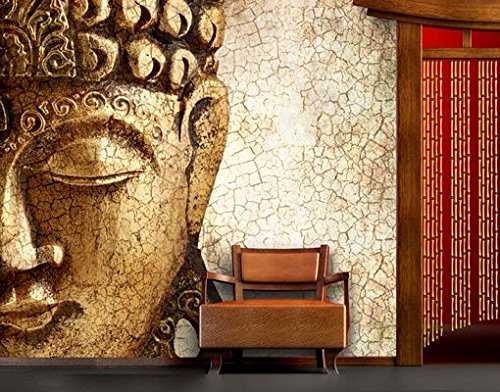 Papiertapete - Fototapete No.183 'ANCIENT BUDDHA' 300x280cm Motivtapete , Größe:280cm x 300cm