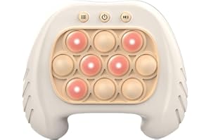 LOHOOM Push it Game Controller, Sensory Fidget Toys For Kids Bubble Sensory Fidget Toy Puzzle Game Electronic Whack Mole Game Fidget Controller Montessori Toys Puzzle Kids Holiday Toy Gift (white)