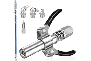 Nizirioo G Coupler - Set di pressa per grasso, con tubo da 30 cm, rilascio rapido, pressa per grasso