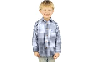 OS Trachten Kinder Hemd Jungen Langarm Trachtenhemd mit Liegekragen Lafoa