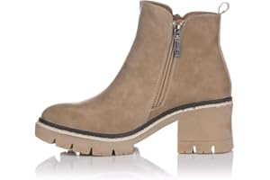 REFRESH - Botín cierre de cremallera para mujer, color: negro, talla: 37