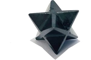CRYSTALMIRACLE Tormalina nera (pezzo unico) Gemstone Merkaba Star Crystal Healing Reiki feng Shui Energia psichica Regalo Fortuna Metafisica
