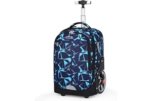 ANSIEDIO Plecak na kółkach dla dzieci, torby na kółkach dla dzieci szkoła podróż laptop książki wielofunkcyjny plecak na kółkach bagaż, Plecak dziecięcy