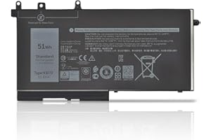 WYGUO 93FTF D4CMT GJKNX 3DDDG DJWGP DV9NT FPT1C GD1JP 83XPC Reemplazo de la batería del portátil para DELL Precision 15 3520 3530 Latitude 5280 5288 E5480 E5580 E5490 E5590 5491 5591 Series(11.4V 51Wh)