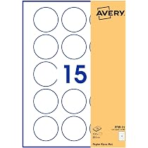 Étiquettes Autocollantes Rondes 20 Mm - Lot De 1760 étiquettes - Blanc Mat - Pour Imprimante Jet D'encre Et Laser