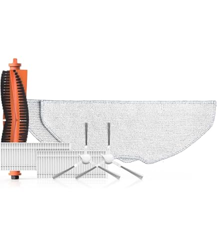 FACULX Panni di ricambio in microfibra compatibili con EZVIZ RE4/RE4 Plus, RE5/RE5 Plus, accessori per robot aspirapolvere, panni per la pulizia dei pavimenti, confezione da 4 (10 pezzi