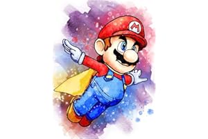 Jiaer Sentai Diamond Painting,30x40cm Images de peinture de diamant DIY 11D Diamant Peinture Kits.Diamant Complet,Adultes Strass Diamant Arts Craft, Images de peinture de diamant(Mario)