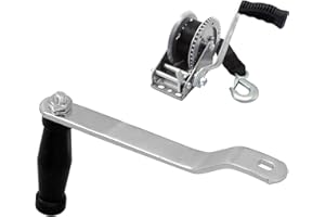 Manivela de cabrestante de metal Aramox, accesorio de repuesto de agarre cómodo para remolque de barco marino
