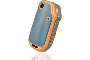 OFF WE GO Custodia Chiave Cover Chiave Guscio Chiavi per Kia Ceed CD XCeed Sportage R GT MK5 Stinger GT Sorento Picanto Proceed Coprichiave Macchina TPU Telecomando Auto Portachiavi, Oro Blu