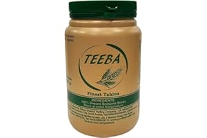 Teeba Tahina – Premium 100% Sesame Seed Paste | Authentic Saudi Made Tahini | Rich & Creamy Texture, All-Natural, No Additives – Perfect for Hummus, Dressings & Sauces 400g
