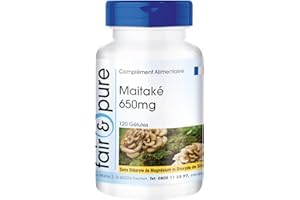 Fair & Pure® - Maitake 650mg (Grifola frondosa) - végan et naturel - 120 gélules