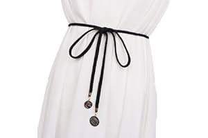 CHENGZI Damen Mode Gürtel Stil Taille Kette Seil Geflochten Kleid Gürtel Casual Dünner Gürtel für Damen Kleid