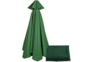 Hotgreenpepper Parasol Replacement Cover 3 x 3 m, Replacement 6 Ribs/8 Ribs, Replacement Umbrella Cover, Replacement Canopy Parasol (Canopy Only)