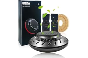 IKEDA SCENTS Deodoranti per Auto | Fragranza Forte e Duratura Profumo per Auto Aromaterapia | Ciliegia Profumi Solare Diffusore di Profumo | Odore Fresco Copre Gli Odori (Black Ciliegia)