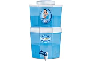 KENT Gold Optima Gravity Water Purifier | UF Technology Based | Non-Electric & Chemical Free | Counter Top | 5L Top + 5L Bottom Storage | White