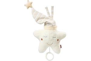 Fehn 154566 Carillon Stella, carillon a corda, dotato di meccanismo rimovibile da appendere al lettino, passeggino o al seggiolino, per neonati e bambini da 0 + mesi, stella, Babylove, circa 20 cm
