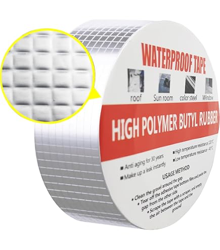 Guarnizione Tetti Nastro Butilico Extra Spesso 50mm X 5m - Sigillante Impermeabile Per Camper, Tetti E Riparazioni Nastro Sigillante Impermeabile Per Camper - 2