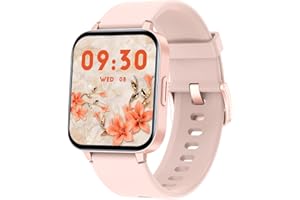 RUIMEN Smart Watch,1.69 Inch Full Touchscreen Smart Watch for Women Men,Waterproof IP68 Fitness Watch with Heart Rate,Blood Oxygen,Sleep Monitor,Pedometer,100 Sports Modes Smartwatch for iOS Android