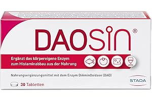‎DAOSIN DAOSiN Tabletten zur Ergänzung des körpereigenen DAO-Enzyms zum Histaminabbau aus der Nahrung, klinisch getestet, über 90% Empfehlungsrate -30st