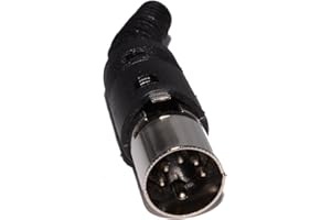 KENABLE 5 Broches DIN Mâle Soudure Bouchon Borne & Strain Relief pour MIDI Câbles