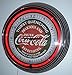 Produktbild NEONUHR NEON CLOCK COCA-COLA EVERGREEN SIGN RED NEON RIM, WANDUHR NEON ROT