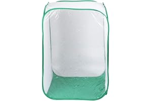 Leftwei 60 x 60 x 90 cm Gabbia per Insetti ventilata, Gabbia per Insetti Pieghevole, Pieghevole utile per Insetti ventilati per Piante da Giardino