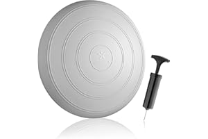 BODYMATE Cojín de Equilibrio Comfort con bombín, diámetro 33 cm | Cojín propioceptivo, cojín inestable, cojín de Asiento | Entrenamiento de Tronco, Espalda, Fitness, rehabilitación, coordinación