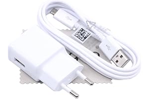 MUNGOO MACH MAL ANDERS ... Chargeur pour Samsung pour Galaxy Tab A 9.7 2015 (T550/T555), Galaxy Tab A 10.1 2016 (T580/T585) 1,2m 2A câble de charge de données avec mungoo chiffon de nettoyage d'écran