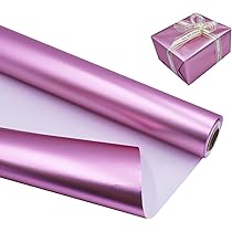 Papel De Regalo Rosa Con Lazos De Fresa - Rollo De 43,2 Cm X 5 M - Para Cumpleaños Y Fiestas