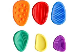 ZAYIN 6 sztuk zabawek antystresowych, kamień sensoryczny, zabawka dla dzieci i dorosłych, z teksturą, dla studentów, zabawka dla studentów, zabawka antystresowa, prezent na Boże Narodzenie