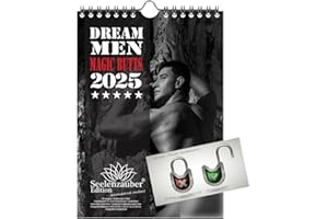 SEELENZAUBER Sexy Dream Men Butts Calendrier érotique 2025 pour hommes Format A5 Contenu : 1 calendrier, 1 pendentif de Noël, 1 étiquette de vœux (3 pièces au total)