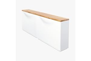 Natural Goods Berlin 1x Holzplatte Trones Eiche - I K E A Upcycling DIY -2 cm Dicke Trones Auflage mit Antirutschfunktion - Holzbrett Eiche massiv - Holzplatte massiv - Platte 154 x 16 x 2 cm