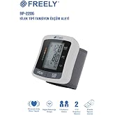 Freely BP-2206 Bilekten Dijital Tam Otomatik Tansiyon Aleti, Jumbo LCD Ekran, 2x60 Kayıt Hafızalı