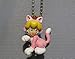 Produktbild Super Mario 3-D world Mascot Swing Figure Keychain~Cat Peach 29mm